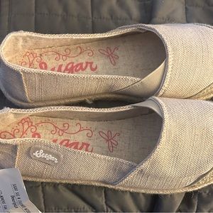 NEW SUGAR Womens Evermore Round Toe Slip On Espadrille Shoes 7.5 M